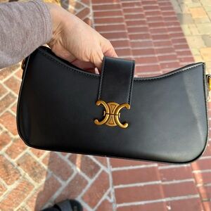 Black Bag with Gold Accents